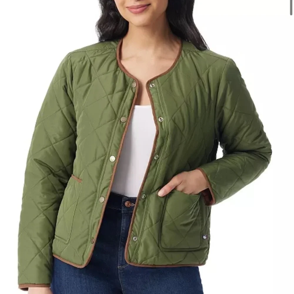 Gloria Vanderbilt Women's Quilted Reversible Jacket
